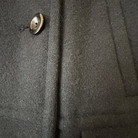 Vintage Gallery by Fennelli navy double breasted pea coat wool blend - Picture 10 of 17